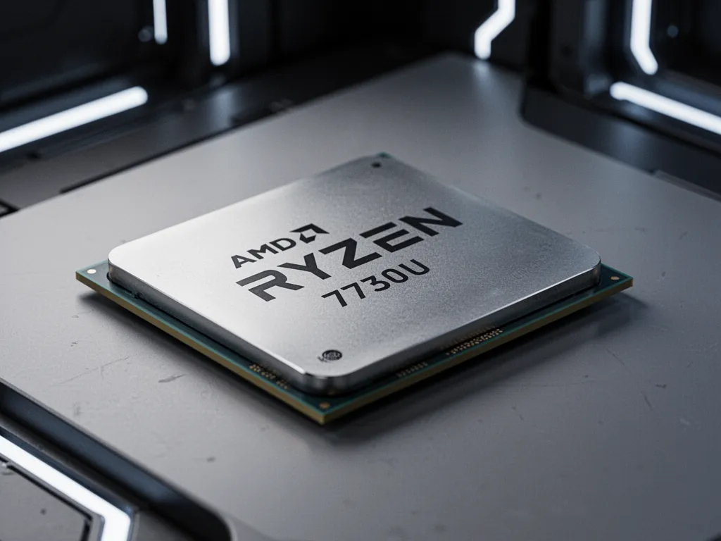 AMD Ryzen 7 7730U dans un environnement technologique