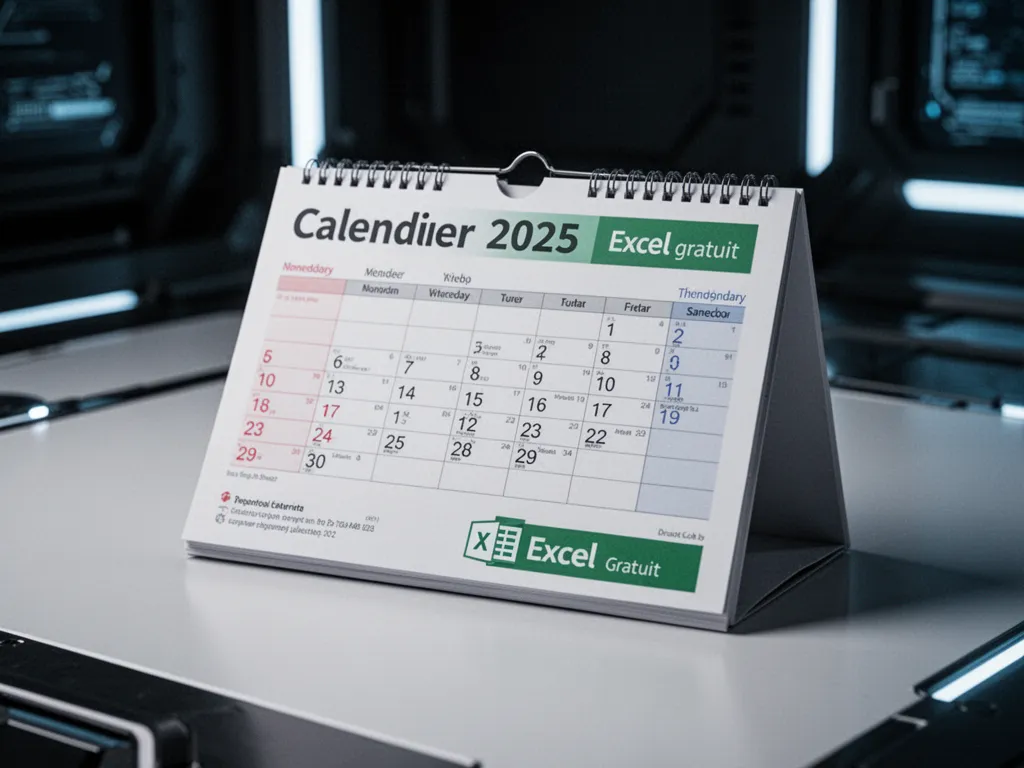 Calendrier 2025 Excel gratuit : modèles prêts à télécharger + formules