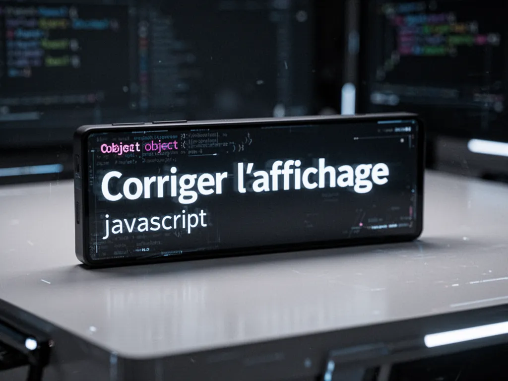 Comprendre et corriger l'affichage [object Object] en JavaScript