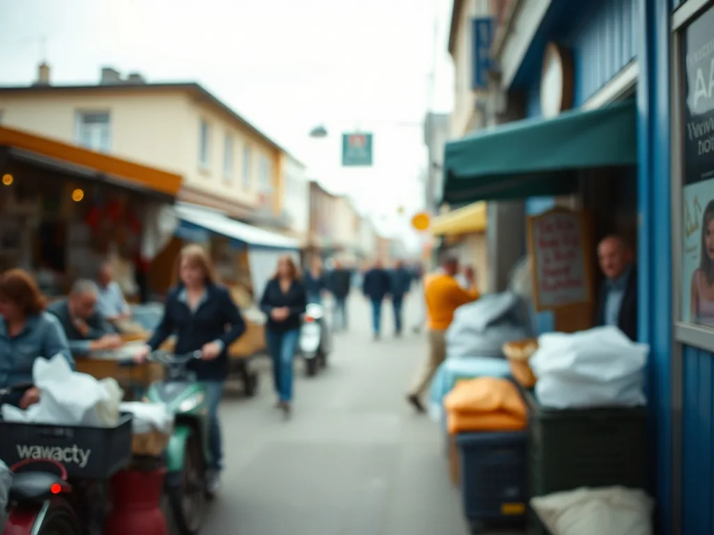 Capture d'écran stylisée d'un navigateur avec l'URL wawacity.al et une interface de téléchargement de films en fond