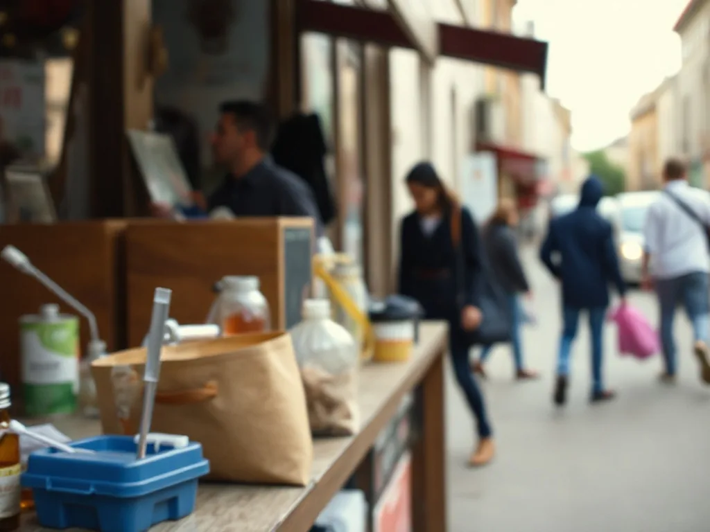 Un écran affichant l'interface d'un site de streaming de films avec des vignettes colorées et une barre de recherche